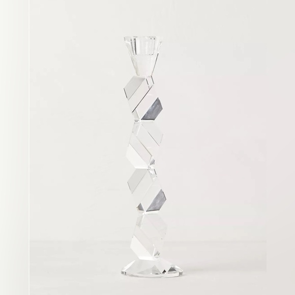 Anthropologie Home Crystal Ladder Candle Holders set, 2 taper candle stand decor - Picture 6 of 7